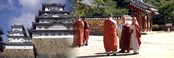 Burg Himeji, Japan / koreanische Mönche