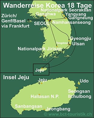 Wanderreise Korea-18Tage Wanderreise Korea-18Tage