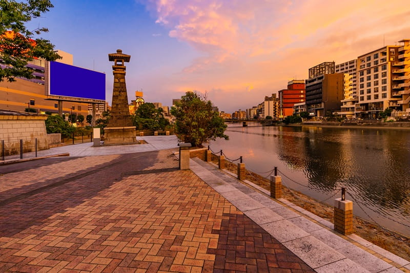 Naka Fluss in Fukuoka
