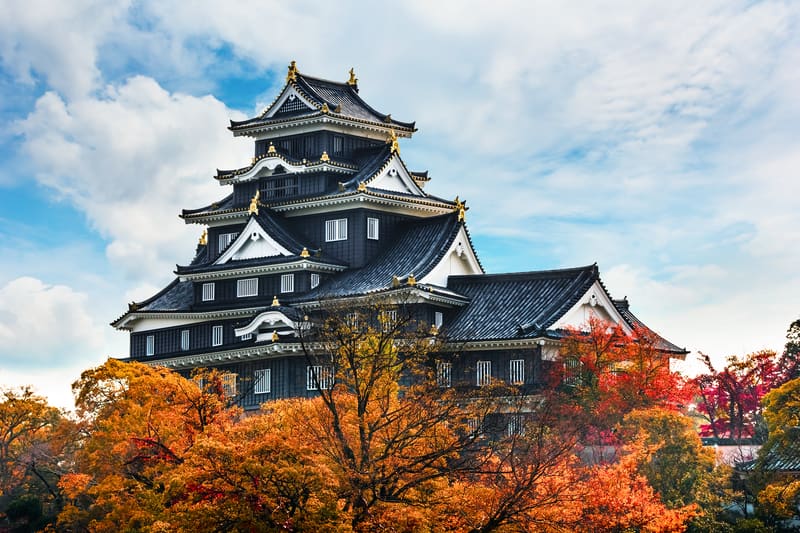 Burg Okayama Krähenburg