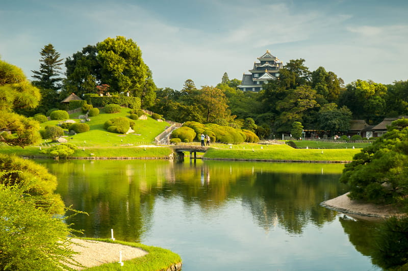 Teich im Koraku-en Garten Okayama