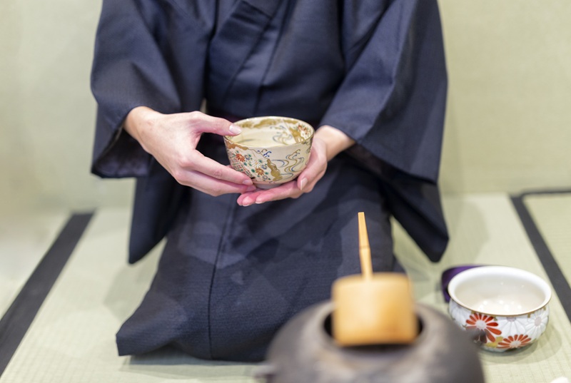 Japanische Teezeremonie in Kyoto