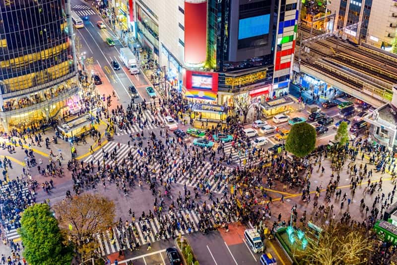 Shibuya Kreuzung in Tokyo