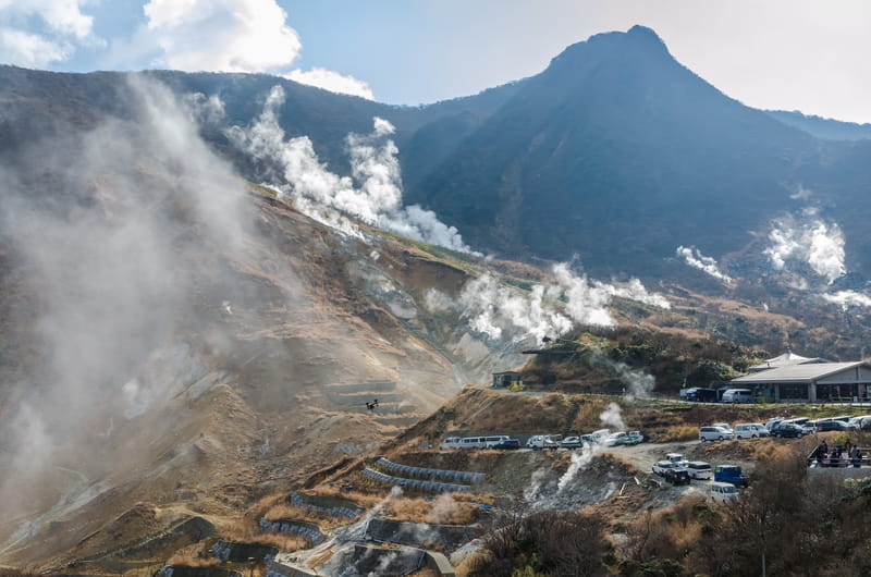 Owakudani Schwefelquellen Hakone